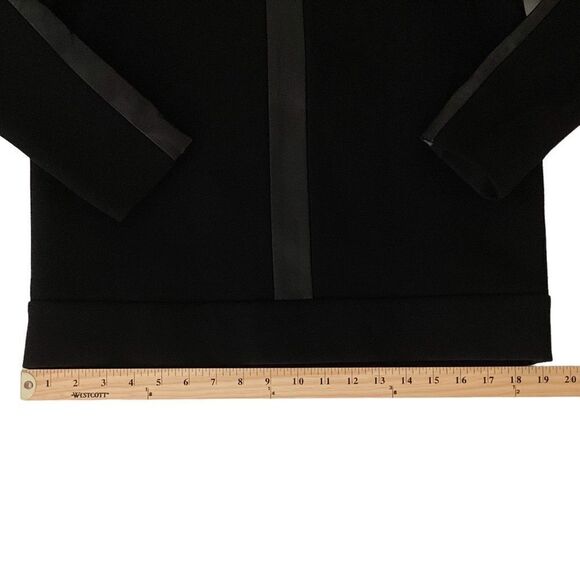 MADEWELL Women’s Small S Leather Insert Trim Black Longsleeve Top Shirt Madewell - Picture 12 of 14